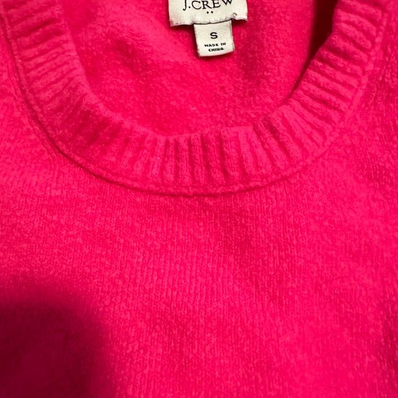 J. Crew Tippi Sweater Merino Wool Radiant Fuchsia Size S - Picture 5 of 7